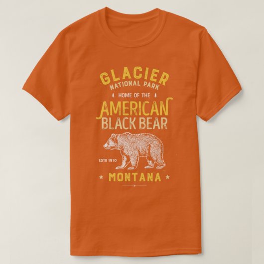 Glacier National Park Montana Beer Mannen Wom T-shirt (Design voorkant)