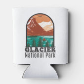 Glacier National Park Montana Blikjeskoeler (Achterkant)