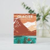 Glacier National Park Montana  Briefkaart (Staand voorkant)