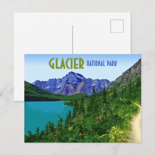 Glacier National Park Montana  Briefkaart (Voorkant / Achterkant)