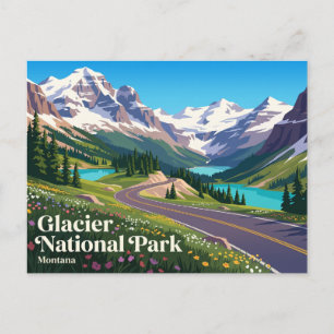 Glacier National Park Montana Briefkaart