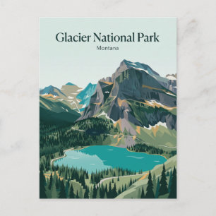 Glacier National Park Montana Briefkaart