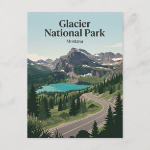 Glacier National Park Montana Briefkaart