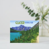 Glacier National Park Montana Flat Kaart (Staand voorkant)