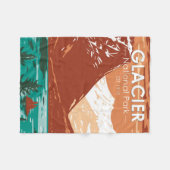 Glacier National Park Montana  Fleece Deken (Voorkant (Horizontaal))