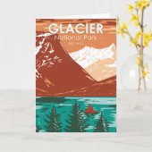 Glacier National Park Montana  Kaart (Gele Bloem)