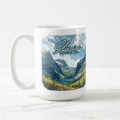 Glacier National Park Montana Lake Retro Koffiemok (Links)