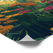 Glacier National Park Montana Lake Retro Poster (Hoek)