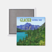 Glacier National Park Montana Magneet (Voorkant / Achterkant)