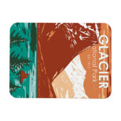 Glacier National Park Montana  Magneet (Horizontaal)