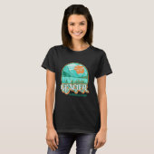Glacier National Park Montana Retro 80's Chill Gra T-shirt (Voorkant volledig)