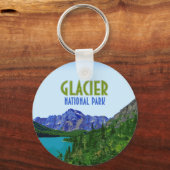 Glacier National Park Montana  Sleutelhanger (Voorkant)