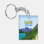 Glacier National Park Montana  Sleutelhanger (Voorkant Links)