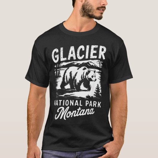 Glacier National Park Montana T-shirt (Voorkant)
