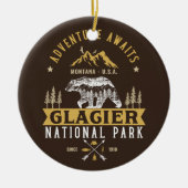 Glacier National Park Montana Timberland Scene Keramisch Ornament (Voorkant)