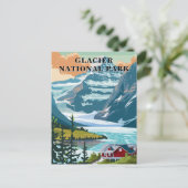 Glacier National Park, Montana Travel Briefkaart (Staand voorkant)
