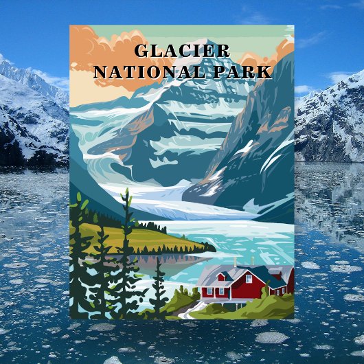 Glacier National Park, Montana Travel Briefkaart