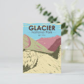 Glacier National Park Montana Triple verdeelt Peak Briefkaart (Staand voorkant)