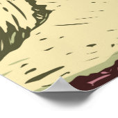 Glacier National Park Montana Triple verdeelt Peak Poster (Hoek)