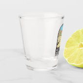 Glacier National Park Montana Triple verdeelt Peak Shot Glas (Links)