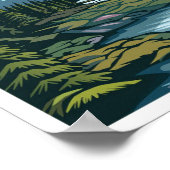 Glacier National Park Montana USA Travel Poster (Hoek)