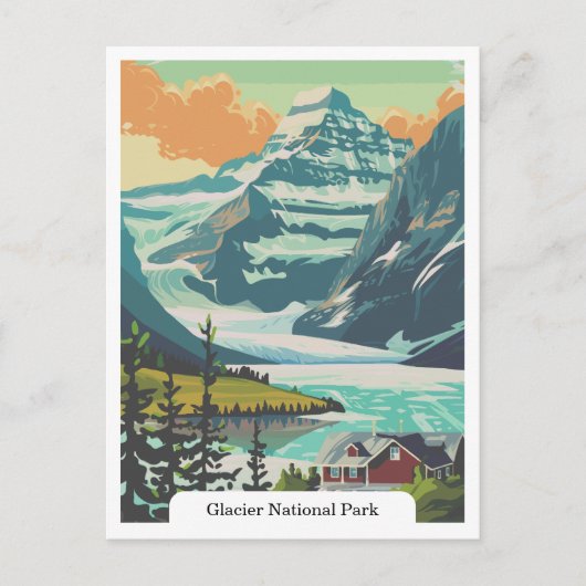 Glacier National Park, Montana, Verenigde Staten Briefkaart (Voorkant)