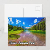 Glacier National Park, Montana, Verenigde Staten Briefkaart (Voorkant / Achterkant)