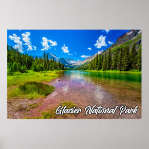 Glacier National Park, Montana, Verenigde Staten Poster
