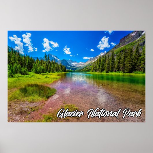 Glacier National Park, Montana, Verenigde Staten Poster (Voorkant)