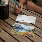 Glacier National Park Montana Waterverf Kaart