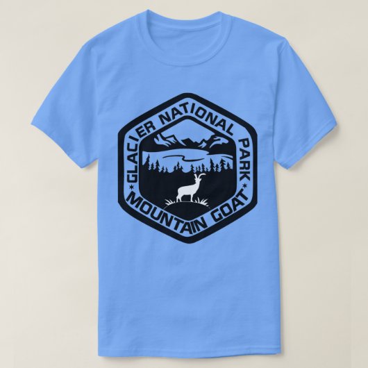 Glacier National Park Mountain Goat T-shirt (Design voorkant)