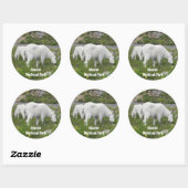 Glacier National Park Mountain Goats Foto Ronde Sticker (Vel)