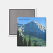 Glacier National Park Mountain Magnet (Voorkant / Achterkant)
