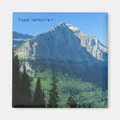 Glacier National Park Mountain Magnet (Voorkant)