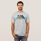 Glacier National Park Mountain Sun T-shirt (Voorkant volledig)