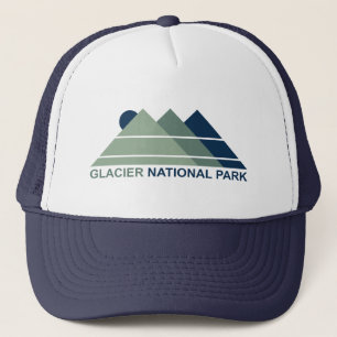 Glacier National Park Mountain Sun Trucker Pet