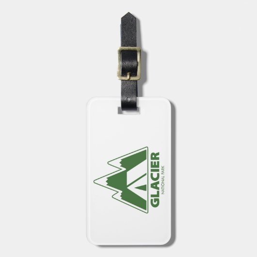 Glacier National Park Mountains Camping Bagagelabel (Voorkant verticaal)