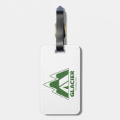 Glacier National Park Mountains Camping Bagagelabel (Achterkant verticaal)