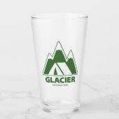 Glacier National Park Mountains Camping Glas (Voorkant)