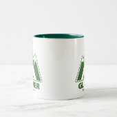 Glacier National Park Mountains Camping Tweekleurige Koffiemok (Center)