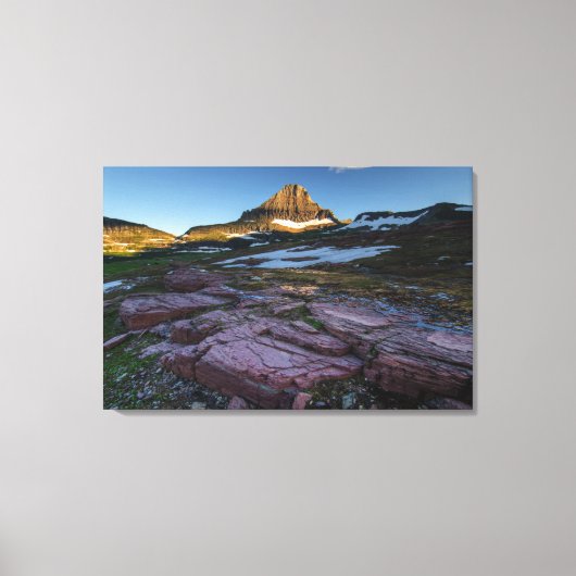 Glacier National Park Mountains Canvas Afdruk (Voorkant)