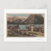 Glacier National Park, MT - Veel Glacier Hotel Briefkaart (Voorkant)