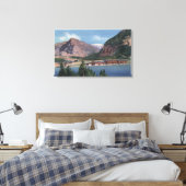 Glacier National Park, MT - Veel Glacier Hotel Canvas Afdruk (Insitu (Slaapkamer))