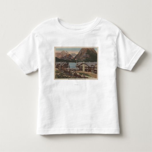 Glacier National Park, MT - Veel Glacier Hotel Kinder Shirts (Voorkant)