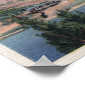 Glacier National Park, MT - Veel Glacier Hotel Poster (Hoek)