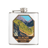 Glacier National Park naar de Sun Road Heupfles (Voorkant)