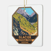 Glacier National Park naar de Sun Road Keramisch Ornament (Links)
