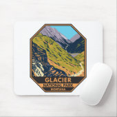 Glacier National Park naar de Sun Road Muismat (Met muis)