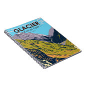 Glacier National Park naar de Sun Road Notitieboek (Rechterzijde)