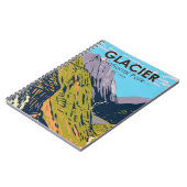 Glacier National Park naar de Sun Road Notitieboek (Linkerzijde)